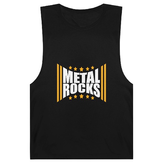 Heavy Metal Rocks Hard Rock Music Text Quote Logo Barnard Tanks