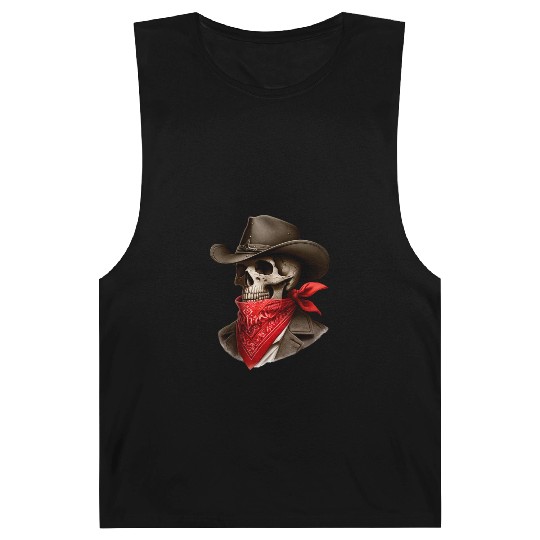 Cowboy Skeleton Skull Bandit Barnard Tanks