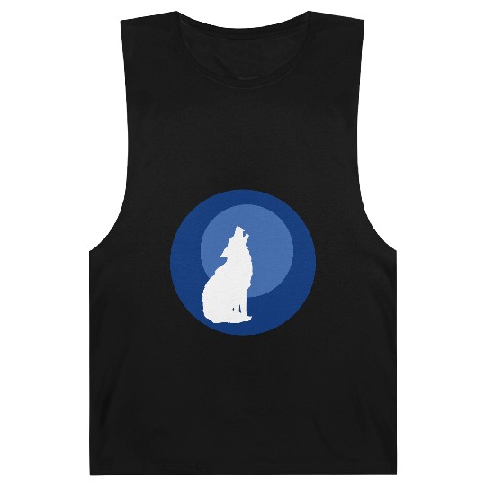 Wolf Moon Nature Vector Barnard Tanks