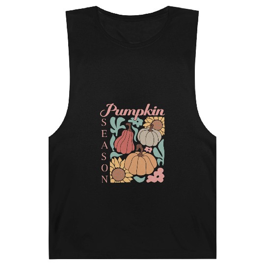 Boho Pumpkin season - Fall autumn vibes Barnard Tanks