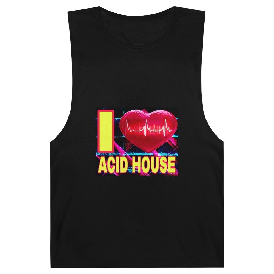 I LOVE ACID HOUSE YELLOW FONTS Barnard Tanks