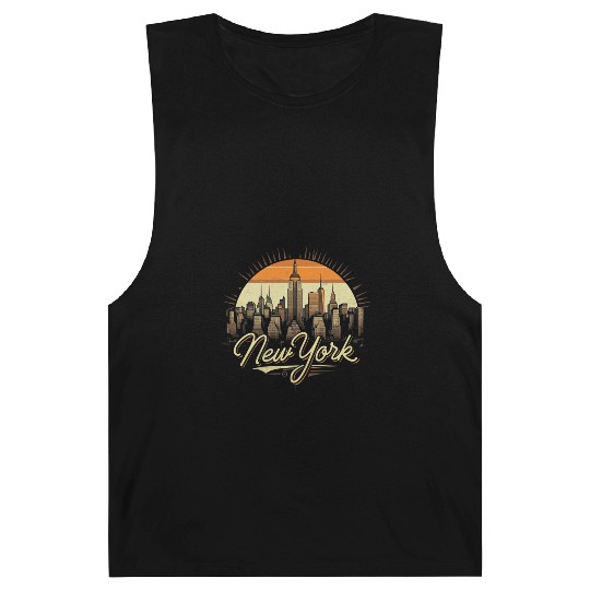 New York Skyline - Iconic Cityscape Beauty Barnard Tanks