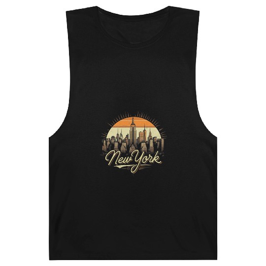 New York Skyline - Iconic Cityscape Beauty Barnard Tanks