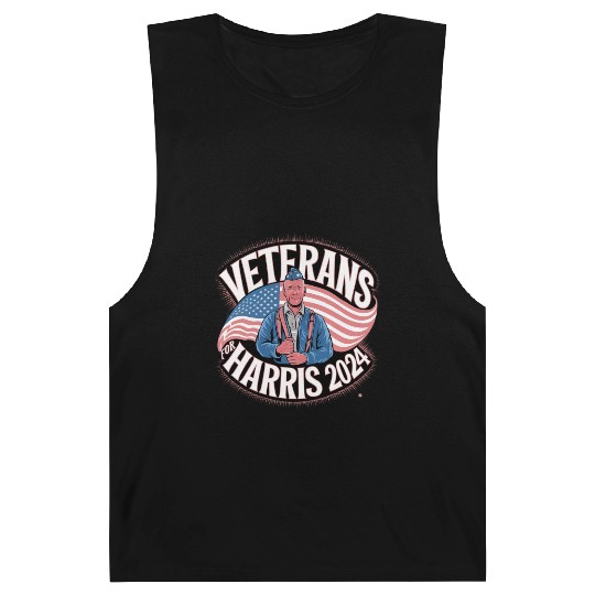 Veterans Stand with Kamala Harris 2024 Barnard Tanks