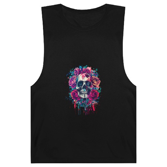 Santa Muerte - Mexican Folk Culture Saint Barnard Tanks