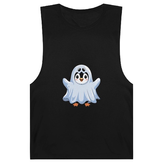 Penguin Halloween Cute Ghost Penguin Costume Barnard Tanks