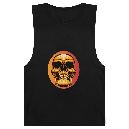 Halloween skull Novelty Skull Graphic design Barnard Tanks