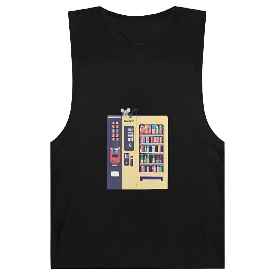 Japanese vending machine with little friend. Barnard Tanks