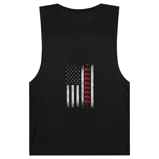 Harris Waltz 2024 USA Flag Election Barnard Tanks
