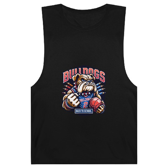 Bulldogs Mascot Back To School Team Spirit Barnard Tanks