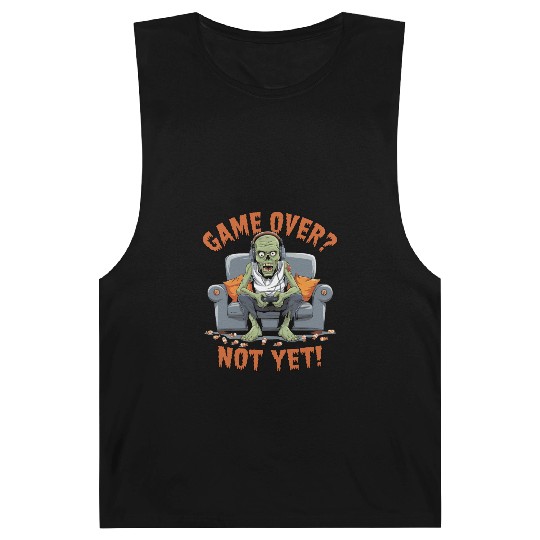 Game Over? Not Yet! - Funny Gamer Zombie Design Barnard Tanks