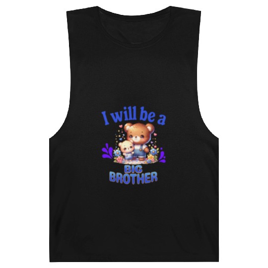 I'm Going To Be A Big Brother Cute Teddy Bears, Barnard Tanks