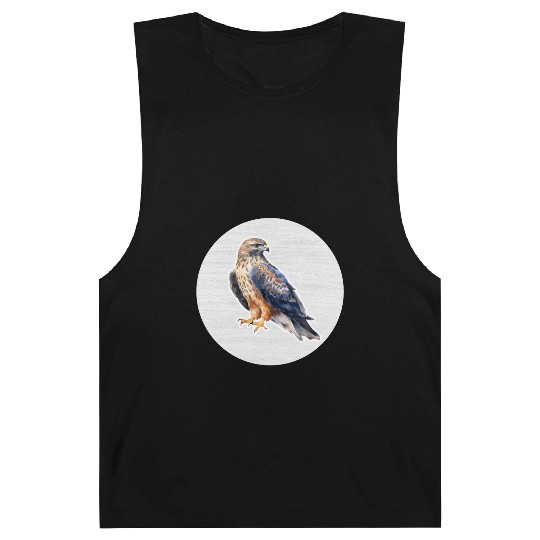 Hawk Watercolor Drawing Barnard Tanks