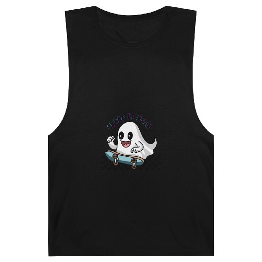 Creep it Real cute ghost skater. Barnard Tanks