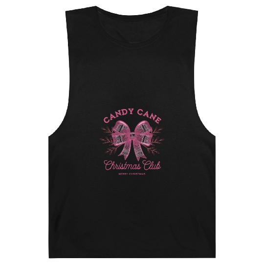 Pink Candy Cane Christmas Club Xmas Season Barnard Tanks