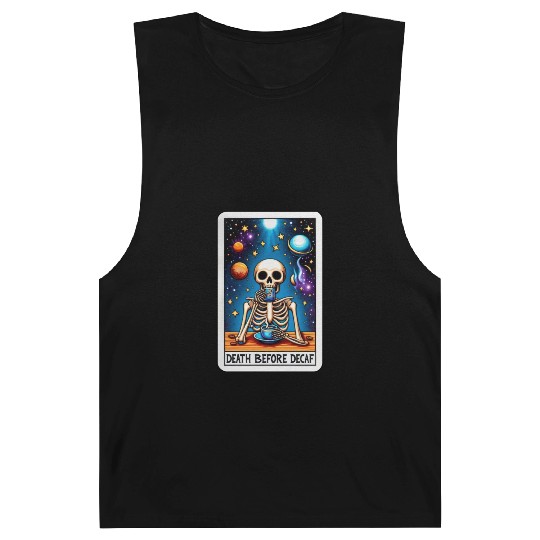 Tarot Card Collection - Death Before Decaf Barnard Tanks