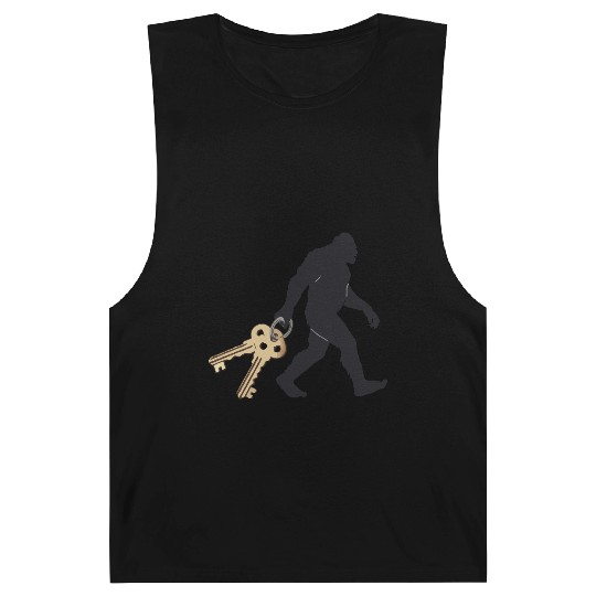 Realistic Bigfoot Silhouette Barnard Tanks Sasquatch