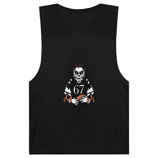 Fearless Gridiron Beast - Monster Football Player Barnard Tanks