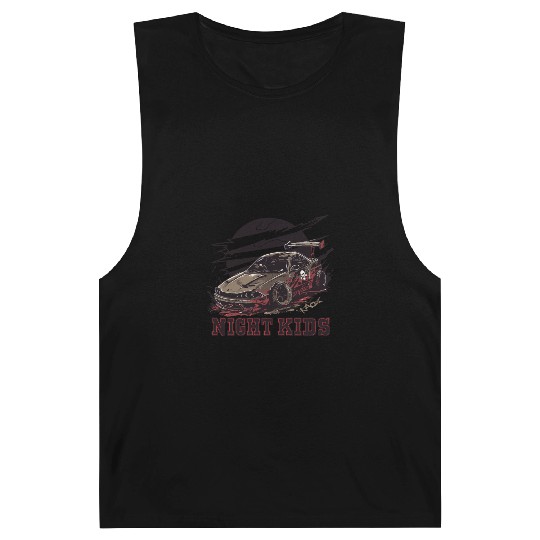 Trashy JDM Street Racer Night Kids Barnard Tanks