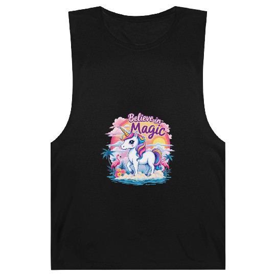 Believe In Magic Unicorn Fantasy Adventure Barnard Tanks