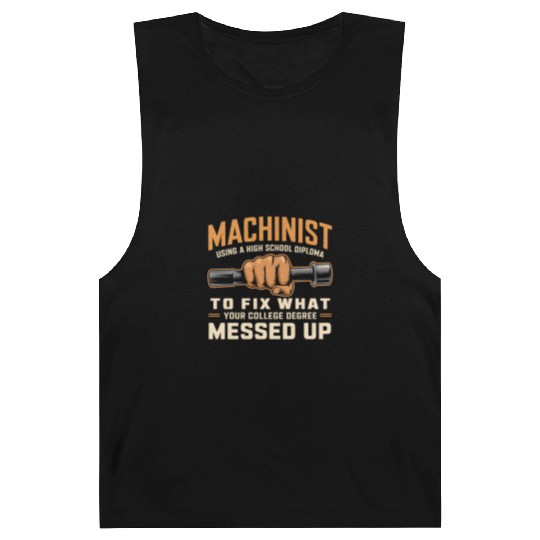 Machinist Using A High School Diploma Barnard Tanks