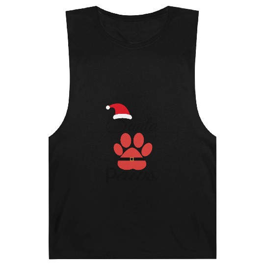 Santa Paws Barnard Tanks, Christmas for Pet lover santa