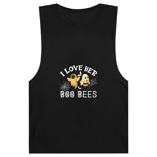 I Love Her Boo Bees Barnard Tanks Funny Couples Halloween Co