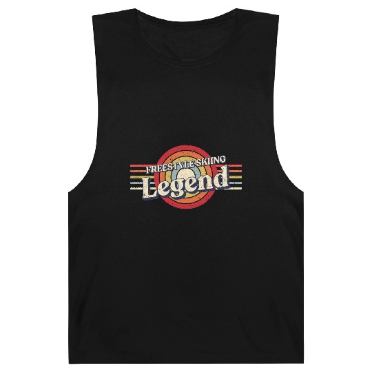 Freestyle Skiing Legend Winter Sports Funny Freest Barnard Tanks