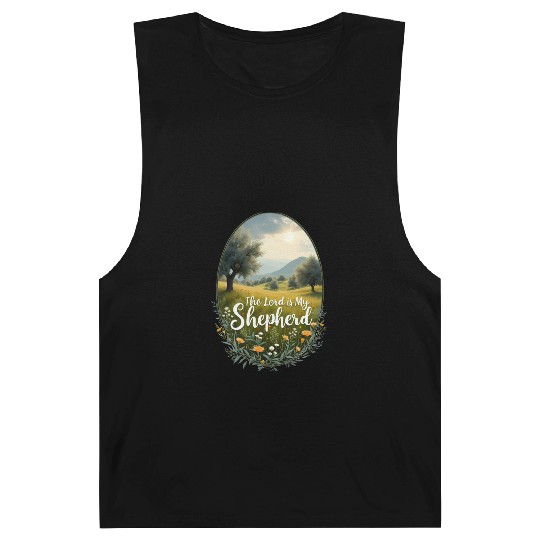 The Lord Is My Shepherd Peaceful Christian Artwork Barnard Tanks