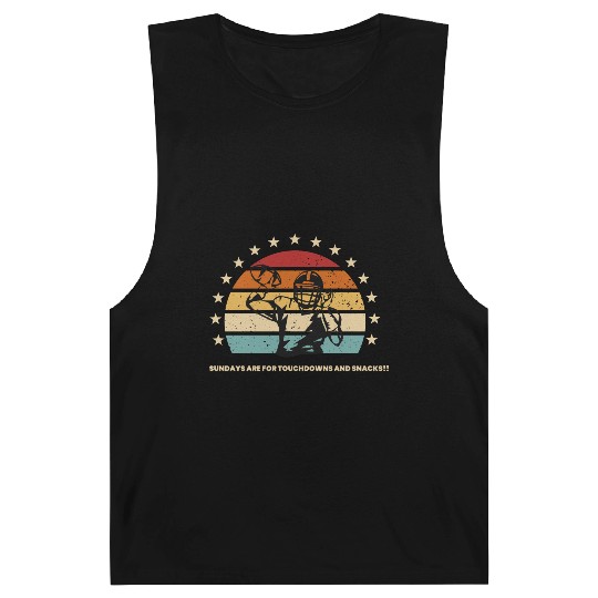 Sundays Are for Touchdowns and Snacks Barnard Tanks
