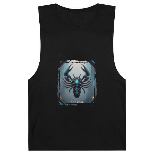Zodiac sign Scorpio in cyberpunk era Future Barnard Tanks