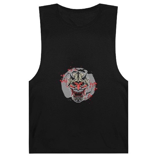 Kanji Japan Oni Demon Mask Ninja Samurai Barnard Tanks