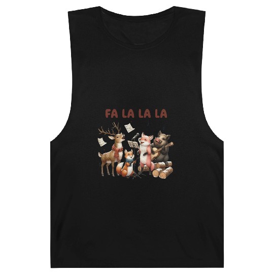 Fa La La La Woodland Choir Christmas Vibes Barnard Tanks