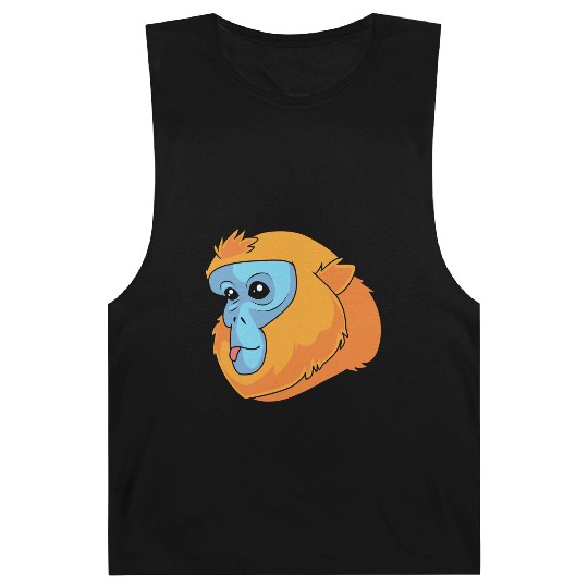 Monkey Lover Golden Snub Nosed Monkey Face Barnard Tanks