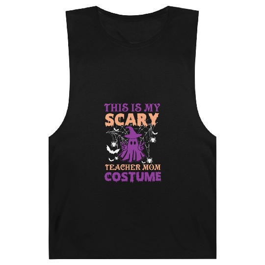 Scary Teacher Halloween Barnard Tanks Sublimation Designs