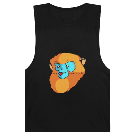 Cute Monkey Face Golden Snub Nosed Monkey Lover Barnard Tanks