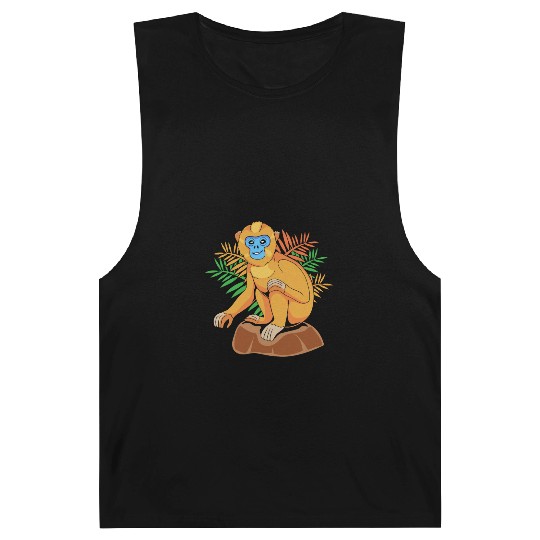 Funny Golden Snub Nosed Monkey Sitting Barnard Tanks