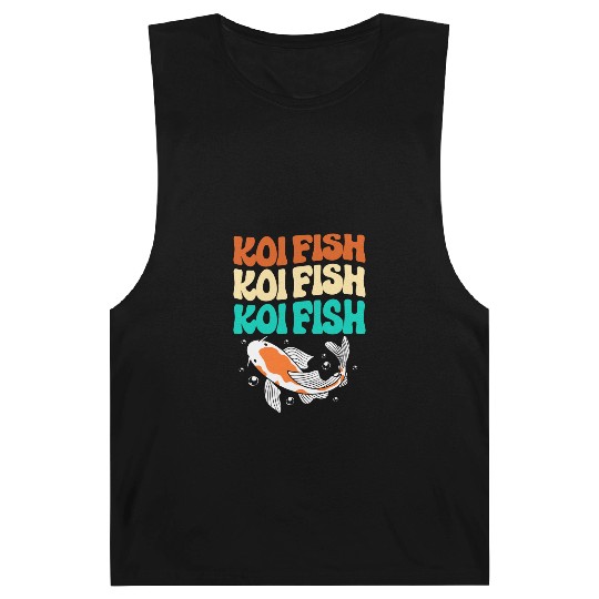 Retro Colorful Koi Fish Japanese Koi Carp Fish Barnard Tanks