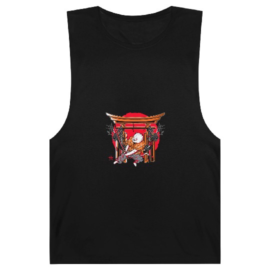 Kanji Japan Katana Ninja Cat Samurai Barnard Tanks