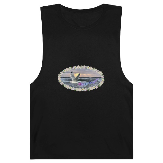 sea beach sunset seagull kitsch flashy magic Barnard Tanks