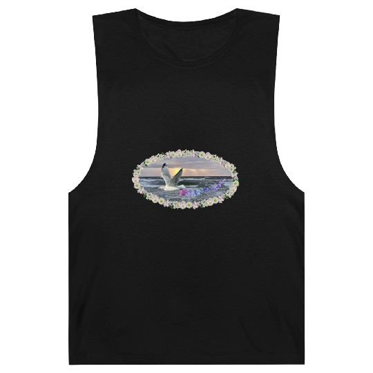 sea beach sunset seagull kitsch flashy magic Barnard Tanks