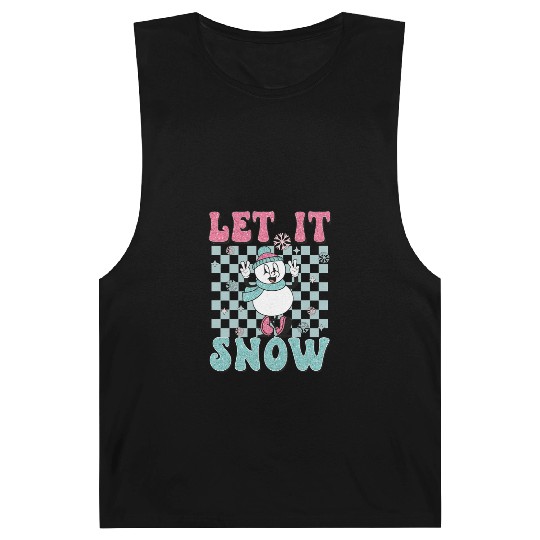 Let It Snow Funny Holiday Christmas Barnard Tanks