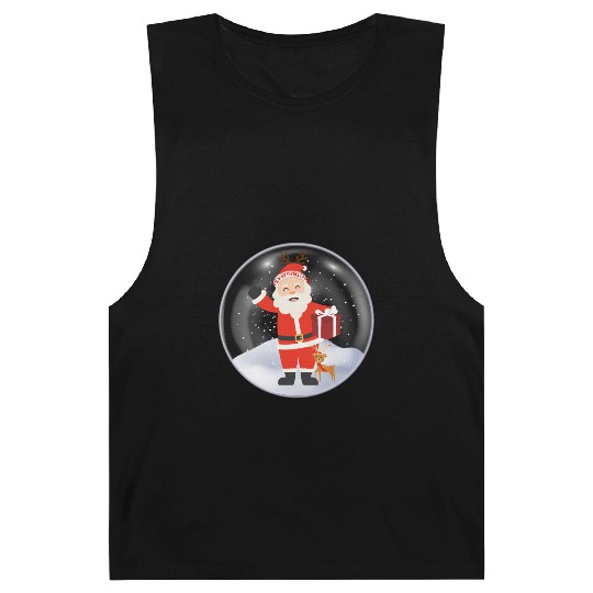 Santa’s Joy: Christmas Snow Globe Barnard Tanks