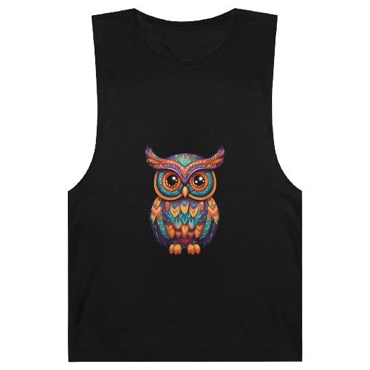 Halloween Owl Alebrije Barnard Tanks