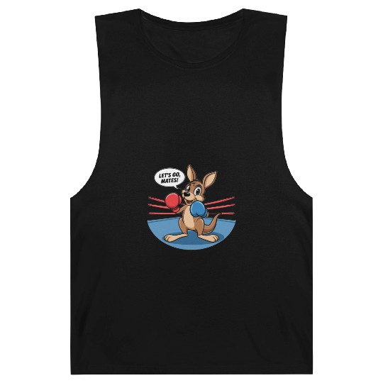 The kangaroo is in a boxing pose Barnard Tanks