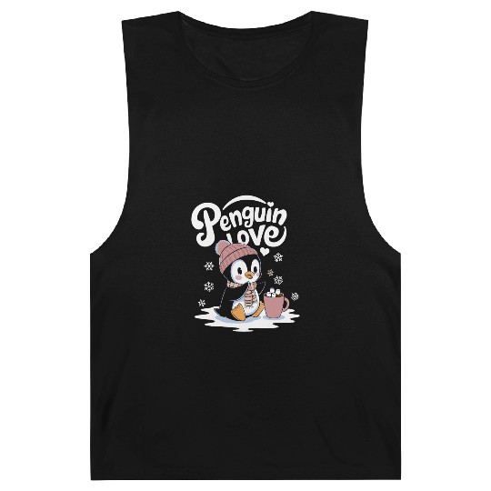 Penguin Love Winter Wonderland Cozy Vibes Barnard Tanks