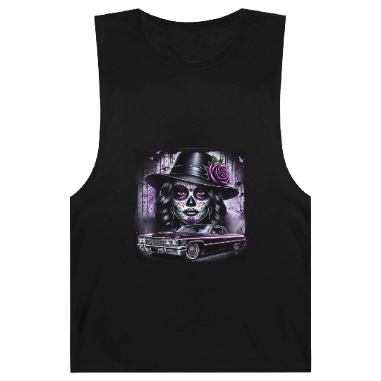 lowrider catrina Sugar skull Barnard Tanks