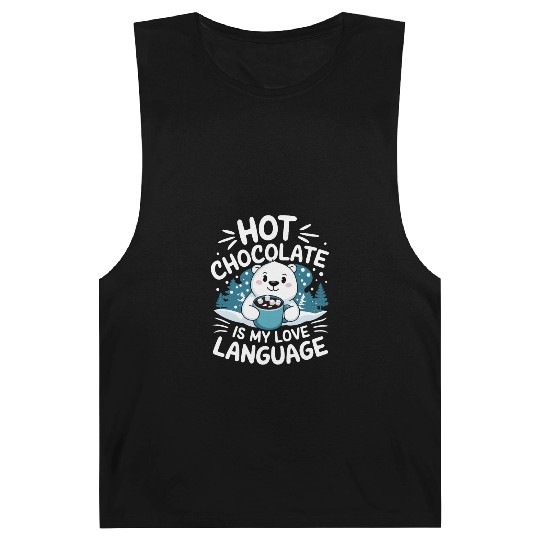 Hot Chocolate Is My Love Language Winter Bear Barnard Tanks