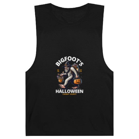 Bigfoot halloween candy hunt Barnard Tanks