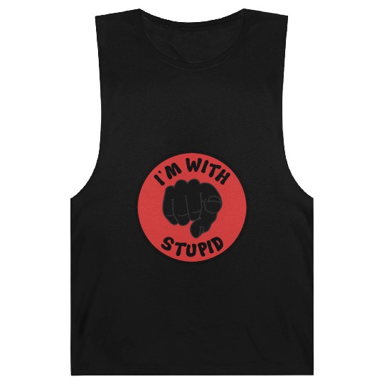 I'm With Stupid Barnard Tanks